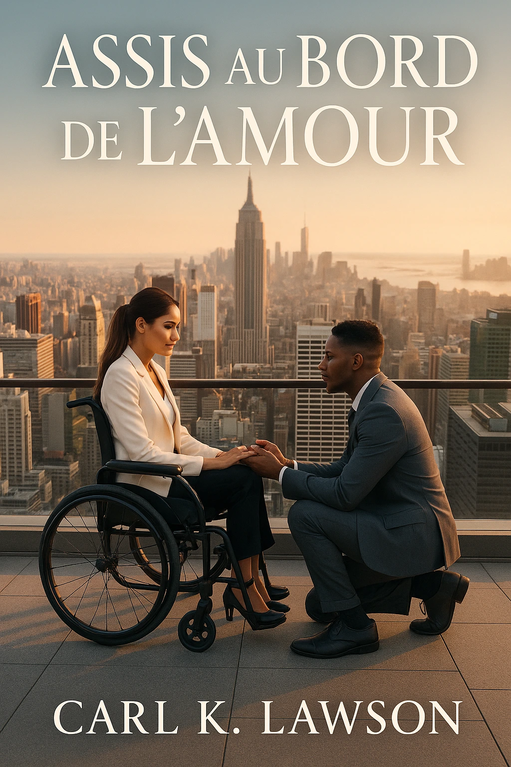 Couverture de Assis au bord de l'amour
