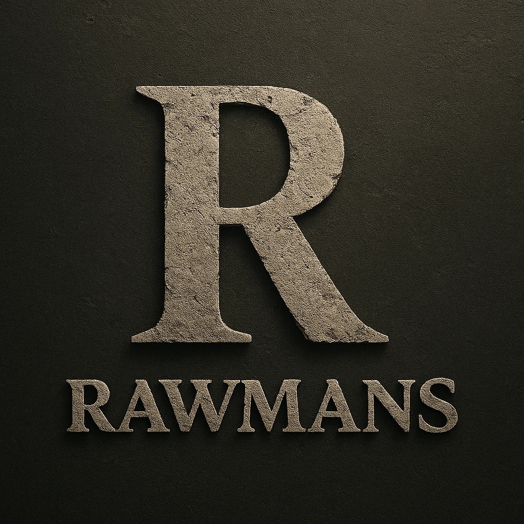 Logo RAWMANS en pierre